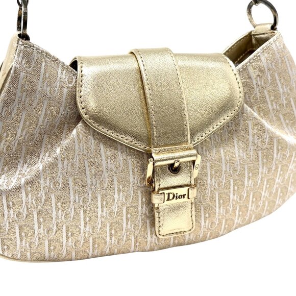Christian Dior Vintage 2002 Trotter Monogram Chain Mini Bag Pchette [106217] - Picture 11 of 16